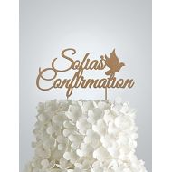 Personalized Confirmation Cake Topper, confirmation Wood Cake Topper.