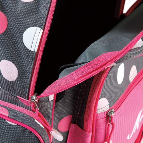  Personalized Rolling Luggage for Kids  Grey Multi-Dots Design, 20H x 12 x 5, By Lillian Vernon