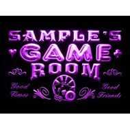 ADVPRO Name Personalized Custom Game Room Man Cave Bar Beer Neon Sign Purple 16x12 inches st4s43-PL-tm-p