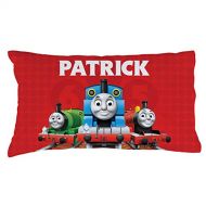 Personalized Planet Personalized Thomas & Friends Pillowcase, Group on Red Fuzzy Cover, Official Licensed Product, 18x29, STD/Queen