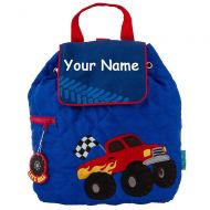 Personalized Stephen Joseph Stephen Joseph Personalized Flaming Red Monster Truck Quilted Backpack with Name