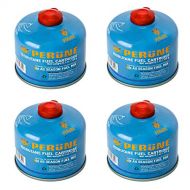 Perune Iso-Butane Camping Fuel Gas Canister All Season Mix - 230gram (4 Pack)