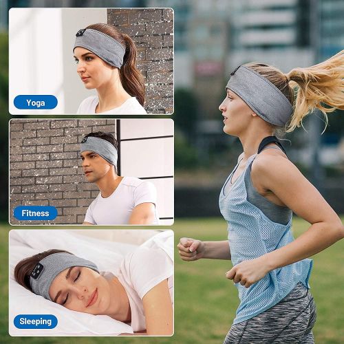  Sleep Headphones, Perytong Bluetooth Sports Headband Headphones with Ultra-Thin HD Stereo Speakers Perfect for Sleeping,Workout,Jogging,Yoga,Insomnia, Air Travel, Meditation