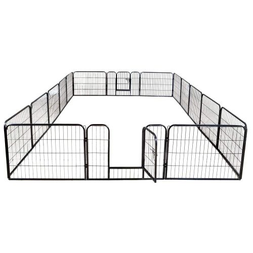  Pet+Playpen 31LX40H 16 Pieces Panel Heavy Duty Pet Playpen Dog Exercise Pen Cat Fence