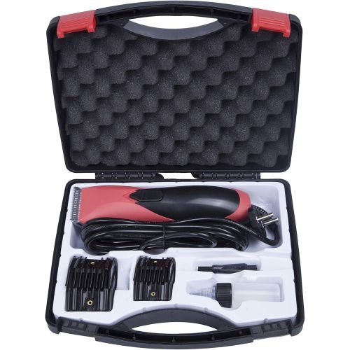  Pet Control HQ |Professional 55W Pet Grooming Kit Heavy Duty Electric Hair Trimmer and Clipper for Small, Medium, Large Dogs & Cats with Thick Coats - Includes 1 Ceramic Blade, 4 G