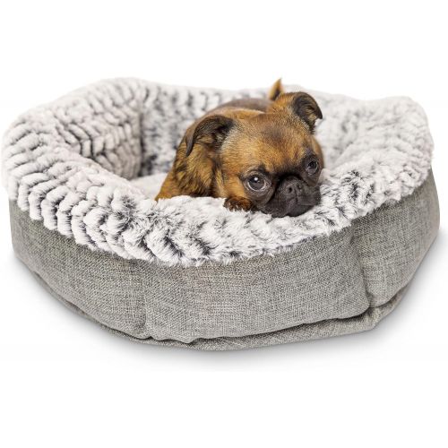  Pet Craft Supply Co. Soho Round Machine Washable Memory Foam Comfortable Ultra Soft All Season Self Warming Cat & Dog Bed