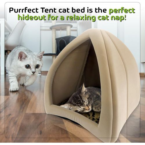  Pet Craft Supply Purrfect Tent - Cozy, Comfortable Cat Bed
