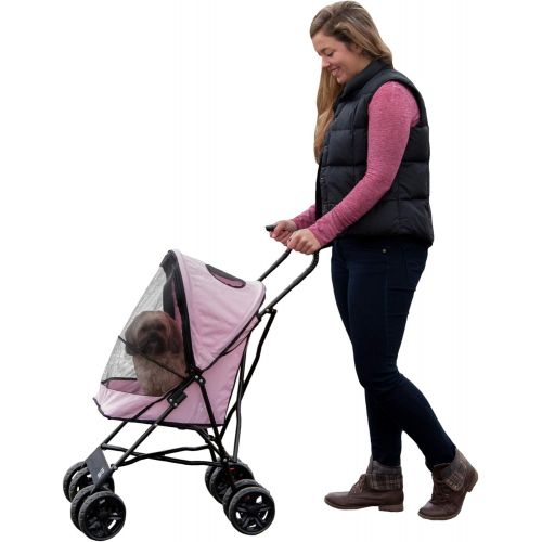  Pet Gear Ultra Lite Travel Stroller, Compact, Large Wheels, Lightweight, 38 Tall