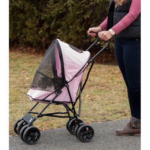  Pet Gear Ultra Lite Travel Stroller, Compact, Large Wheels, Lightweight, 38 Tall