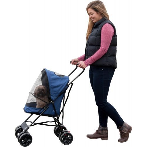  Pet Gear Ultra Lite Travel Stroller, Compact, Large Wheels, Lightweight, 38 Tall