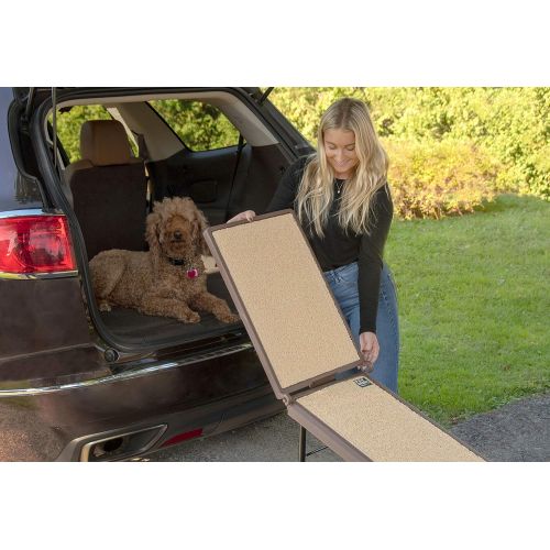  Pet Gear Free Standing Ramp for Cats and Dogs. Great for SUV’s or use Next to your Bed. 4 Models to Choose from, Supports 200-300 lbs, Lightweight Easy-Fold Design