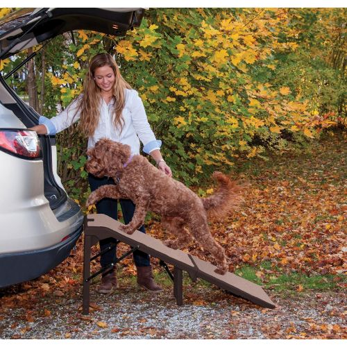  Pet Gear Free Standing Ramp for Cats and Dogs. Great for SUV’s or use Next to your Bed. 4 Models to Choose from, Supports 200-300 lbs, Lightweight Easy-Fold Design