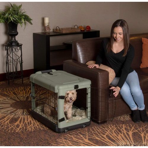  Pet Gear “The Other Door” 4 Door Steel Crate with Plush Bed + Travel Bag for Cats/Dogs