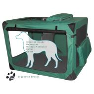 Pet Gear 3 Door Portable Soft Crate, Folds Compact for Travel in Seconds No Tools Required, Comes with Comfort Pad + Storage Bag, Steel Frame, Premium 600D Fabric, Indoor/Outdoor