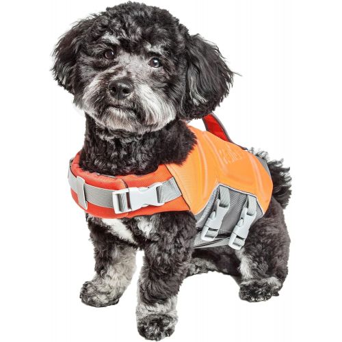  Pet Life Dog Helios Tidal Guard Multi-Point Strategically-Stitched Reflective Pet Dog Life Jacket Vest