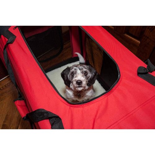  Pet Life Folding Deluxe 360° Vista View House Pet Crate