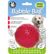 Pet Qwerks Animal Sounds Babble Ball Interactive Dog Toy, Makes Barnyard & Jungle Sounds When Touched