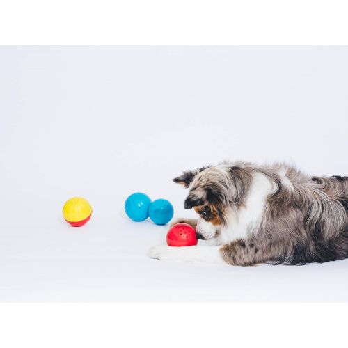  Pet Qwerks Animal Sounds Babble Ball Interactive Dog Toy, Makes Barnyard & Jungle Sounds When Touched