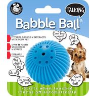 Pet Qwerks Talking Babble Ball Interactive Dog Toy, Wisecracks and Makes Funny Sounds When Touched