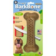 Pet Qwerks Flavorit BarkBone with Wood and Mint Flavor for Moderate Chewers (Made in the USA)