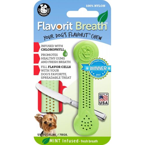  Pet Qwerks Flavorit Flavor Infused Nylon Chew Toy - Fillable Cells for Spreads, Durable Tough Toys for Aggressive Chewers | Made in USA with FDA Compliant Nylon