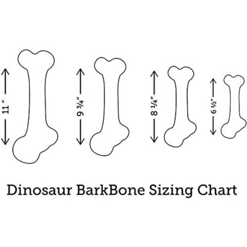  Pet Qwerks Dinosaur BarkBone Chew Toy - Tough Durable Nearly Indestructible Bone for Extreme Aggressive Power Chewers | Made in USA, with FDA Compliant Nylon - 2 Flavors Available