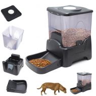 Pet Self Feeders Large Automatic Dog Cat Pet Feeder Programmable Portion Control w/ LCD Display