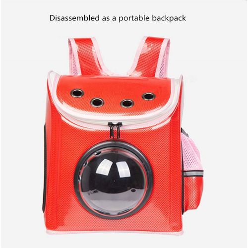  Pet bag Pet Trolley Case Space Capsule Breathable Carrier Bag Dog Cat Rolling Backpack with Telescopic Handle Suitable for Cats Up to 7kg