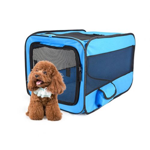  PetEnjoy Pet Carrier airline approved Portable Cats Travel Vet Cage Foldable Outdoor Car Kennel for Cat Small Dogs Rabbit