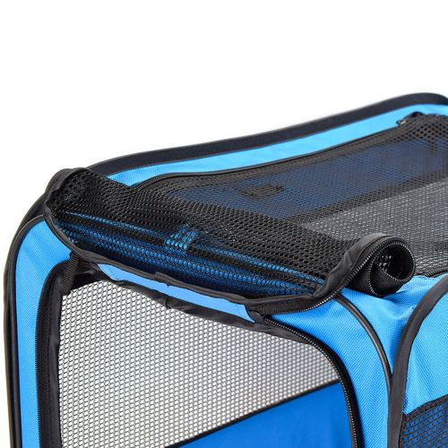  PetEnjoy Pet Carrier airline approved Portable Cats Travel Vet Cage Foldable Outdoor Car Kennel for Cat Small Dogs Rabbit