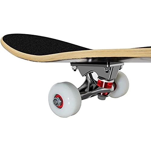  PetGirl Skateboards 31x 8 Complete Skateboard Cruiser 9 Layer Canadian Maple Double Kick Concave Standard and Tricks Skateboards for Beginner and Pro