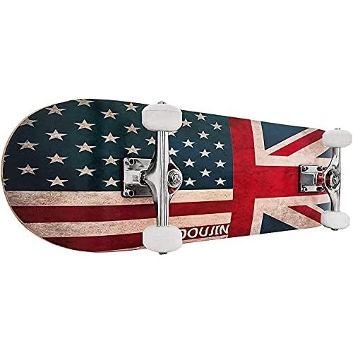  PetGirl Skateboards 31x 8 Complete Skateboard Cruiser 9 Layer Canadian Maple Double Kick Concave Standard and Tricks Skateboards for Beginner and Pro