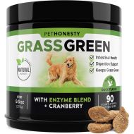 [아마존핫딜][아마존 핫딜] PetHonesty GrassGreen Grass Burn Spot Chews for Dogs - Dog Pee Lawn Spot Saver Treatment Caused by Dog Urine - Cranberry, Apple Cider Vinegar, DL-Methionine Grass Treatment Rocks -