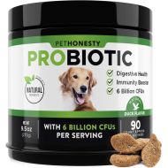 [아마존핫딜][아마존 핫딜] PetHonesty Probiotics for Dogs, 90 All-Natural Advanced Dog Probiotics Chews with Prebiotics, Relieves Dog Diarrhea and Constipation, Improves Digestion, Allergy, Hot Spots, Immuni