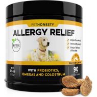 [아마존핫딜][아마존 핫딜] PetHonesty Allergy Relief Immunity Supplement for Dogs - Omega 3 Salmon Fish Oil, Colostrum, Digestive Prebiotics & Probiotics - for Seasonal Allergies + Anti Itch, Skin Hot Spots