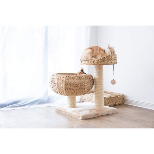  PetPals Paper Rope Natural Bowl Shaped with Perch Cat Tree