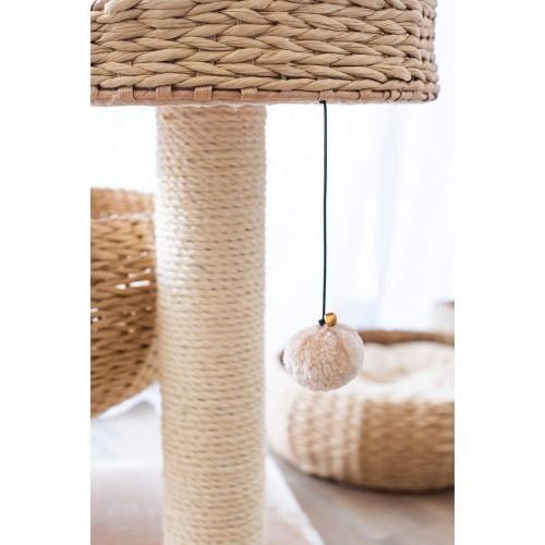  PetPals Paper Rope Natural Bowl Shaped with Perch Cat Tree