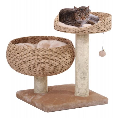  PetPals Paper Rope Natural Bowl Shaped with Perch Cat Tree