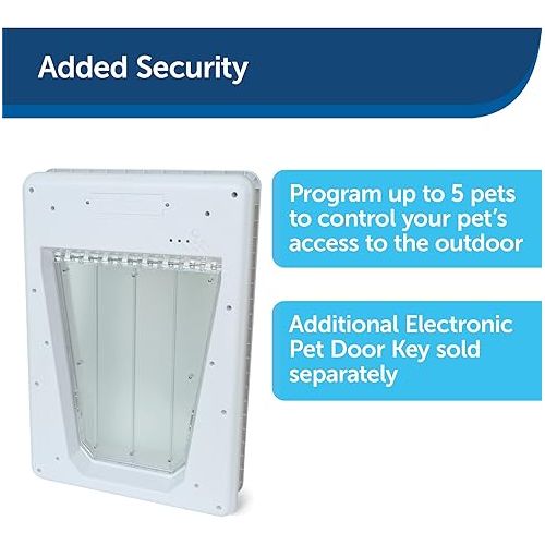  PetSafe NEVER RUST Electronic Pet Door - Automatic Dog and Cat Door - For Large Pets - Pets up to 100 lb