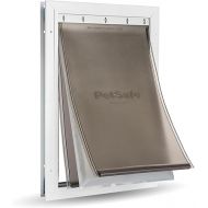 PetSafe Extreme Weather Aluminum Pet Door - Most Energy Efficient Pet Door - 3 Flaps for Insulation - For Dogs and Cats - Size Large