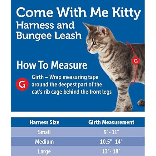  PetSafe Come with Me Kitty Harness and Bungee Leash, Harness for Cats