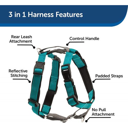  PetSafe 3 in 1 Harness - No-Pull Dog Harness - for X-Small, Small, Medium and Large Breeds - from the Makers of the Easy Walk Harness