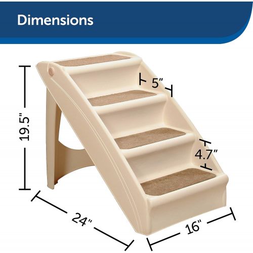  [아마존핫딜][아마존 핫딜] PetSafe Solvit PupSTEP Plus Pet Stairs, Foldable Steps for Dogs and Cats, for Small, Medium, Large, X-Large Pets