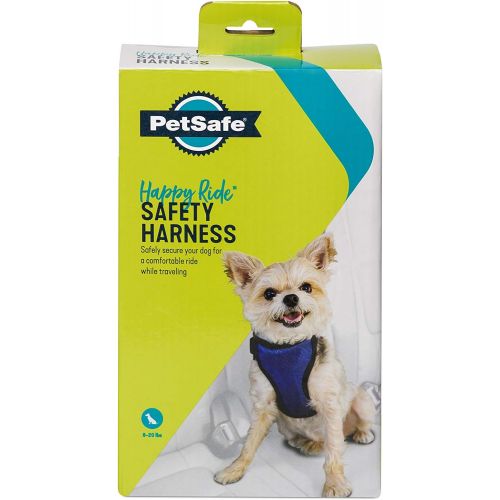  PetSafe Deluxe Car Safety Dog Harness, Adjustable Crash-Tested Dog Harness, Car Safety Seat Belt Tether Included