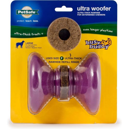  PetSafe Busy Buddy Ultra Woofer Treat Ring Dog Toy  Ultra Thick Treat Rings  Large