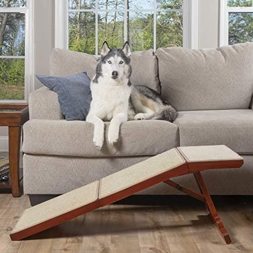  PetSafe Solvit Wood Sofa Ramp, 45 in. L Wood Pet Ramp Supports Cats and Dogs Up to 100 lb.