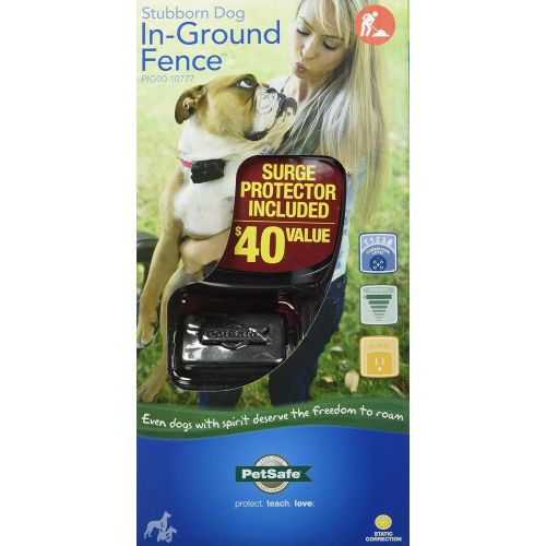  PetSafe Stubborn Dog In-Ground Fence for Dogs, Waterproof, with Tone, Vibration and Static Correction