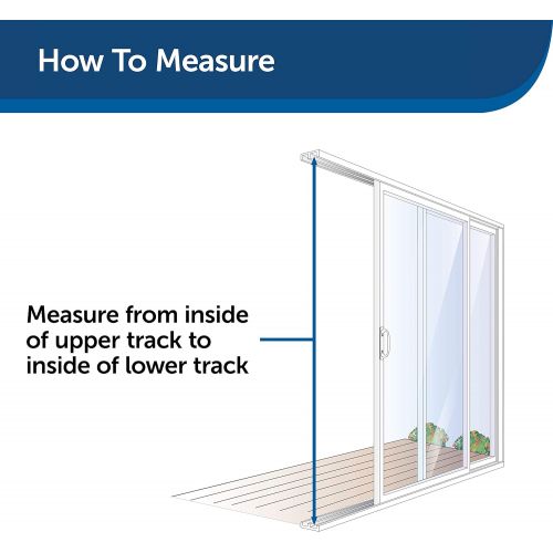  PetSafe 2-Piece Sliding Glass Pet Door, Great for Apartments or Rentals, 76 1316 to 81