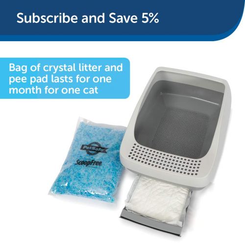  PetSafe Deluxe Crystal Cat Litter Box System, from The Makers of ScoopFree Self-Cleaning Cat Litter Box