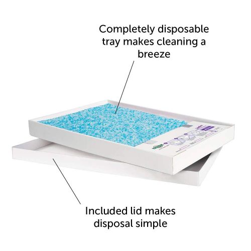  PetSafe ScoopFree Self-Cleaning Cat Litter Box Tray Refills, Non-Clumping Crystal Cat Litter, 3-Pack